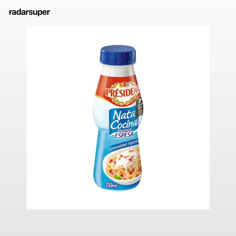 PRÉSIDENT Nata líquida para cocinar textura espesa PRESIDENT Epesa 250 ml.