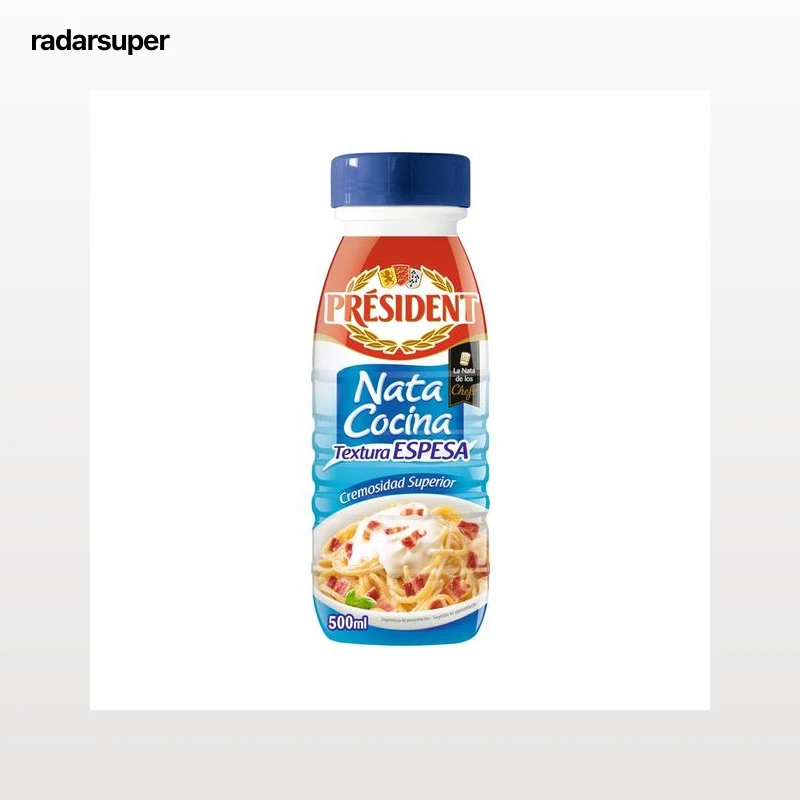 PRÉSIDENT Nata líquida para cocinar, de textura espesa PRESIDENT Espessa 500 ml.
