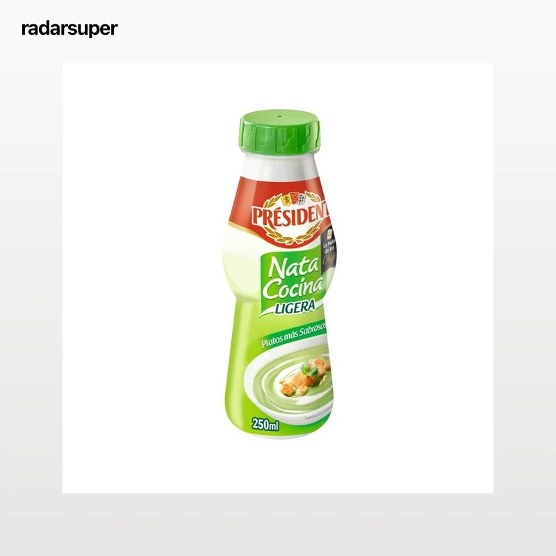 PRÉSIDENT Nata líquida para cocinar textura ligera PRESIDENT Ligera 250 ml.