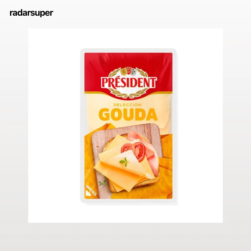 PRESIDENT Queso Gouda en lonchas 100g