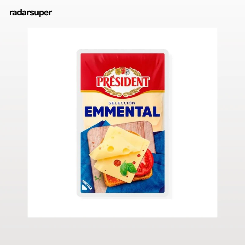 PRESIDENT Queso en lonchas emmental  80g
