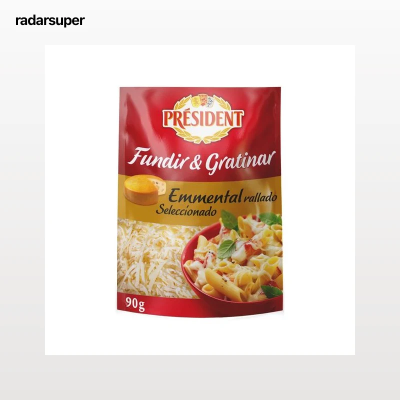 PRÉSIDENT Queso rallado Emmental PRÉSIDENT 90 g.