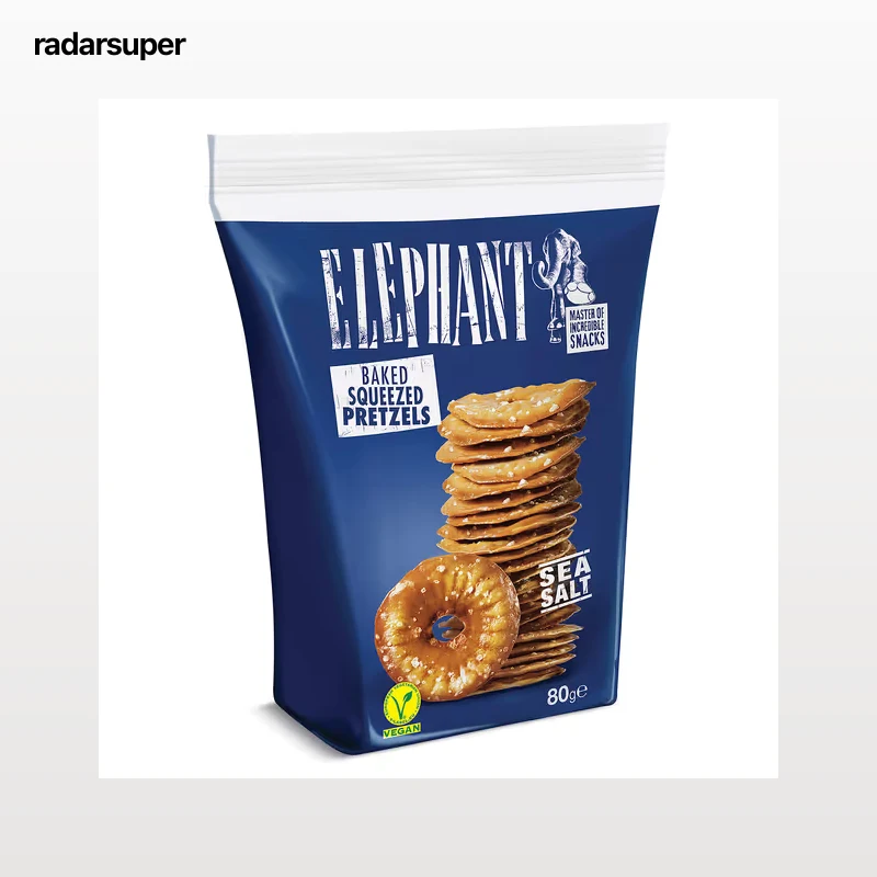 Pretzels con sal marina Elephant 80 g