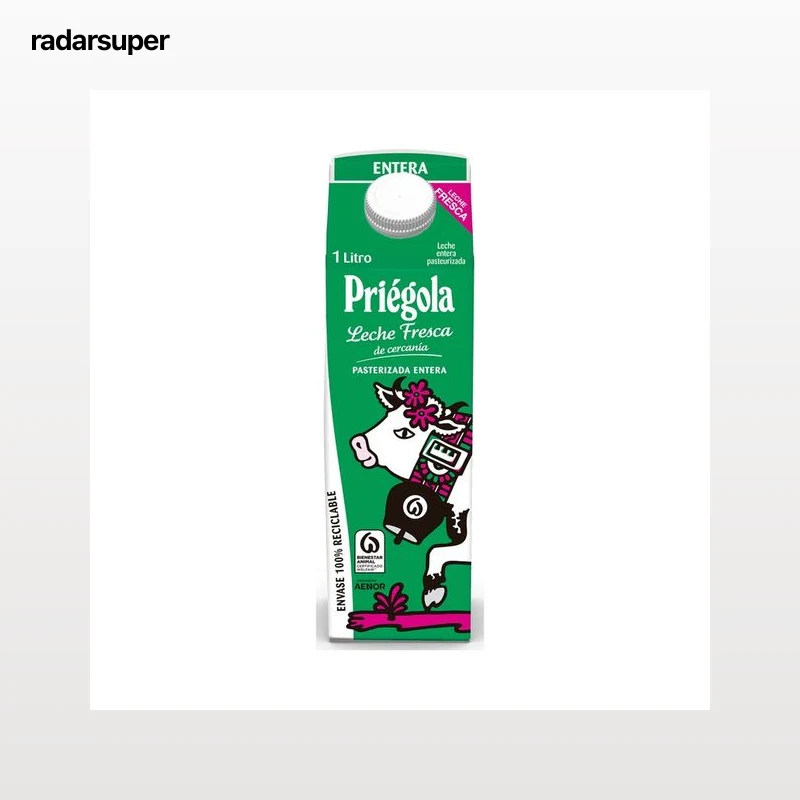 PRIÉGOLA Leche entera fresca 1 l.