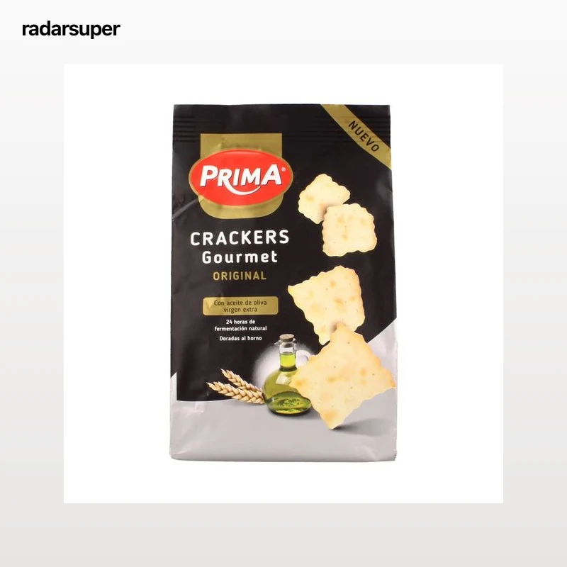PRIMA Gourmet Crackers original con aceite de oliva 150 g.