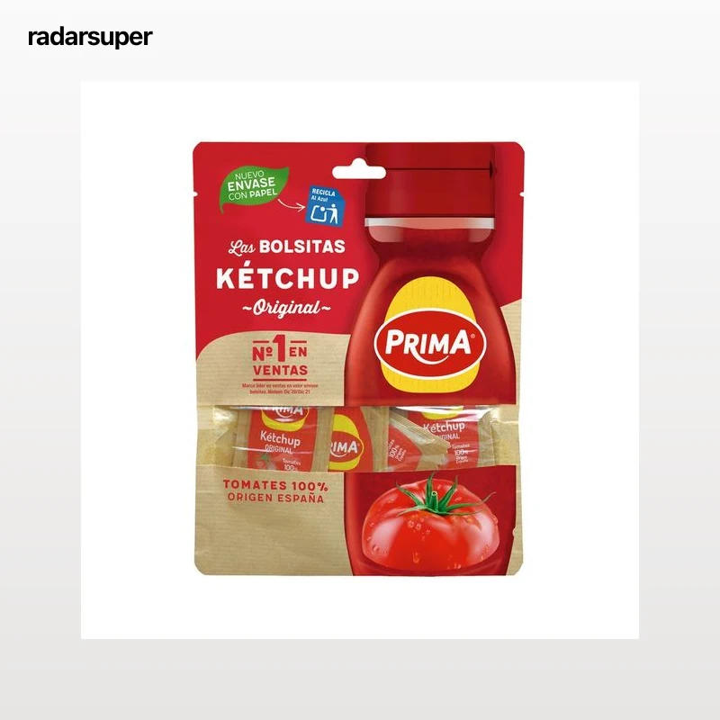 PRIMA Ketchup Original  en bolsitas de 12 uds. 120 gr.