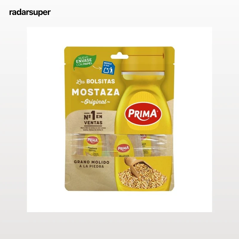 PRIMA Mostaza Original Bolsitas 12 uds., 48 gr.