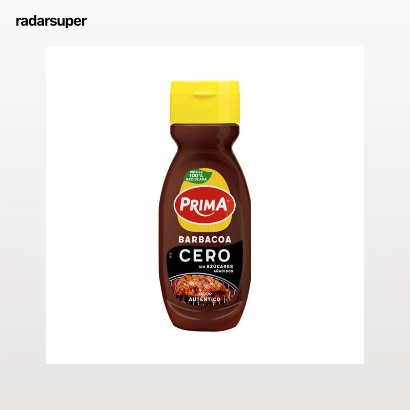 PRIMA Salsa Barbacoa Cero 255 gr. +10 gr. Gratis