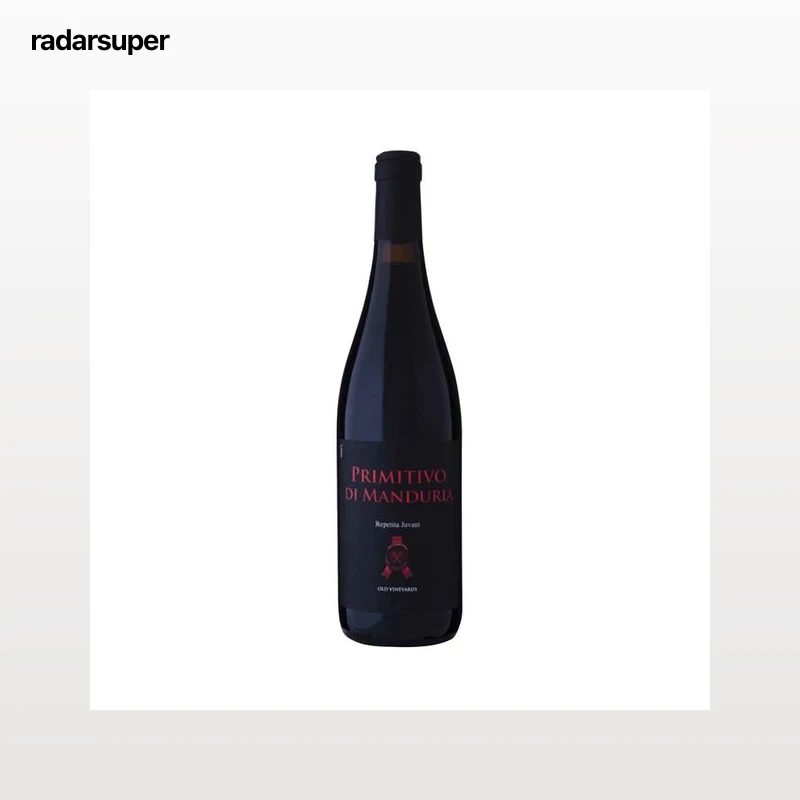 PRIMITIVO DI MANDURIA  Vino tinto elaborado en Italia y con DOC Primitivo PRIMITIVO DI MANDURIA botella de 75 cl.