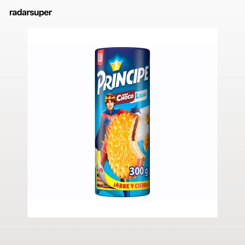 PRÍNCIPE Galletas rellenas de chocolate con leche 300 g.