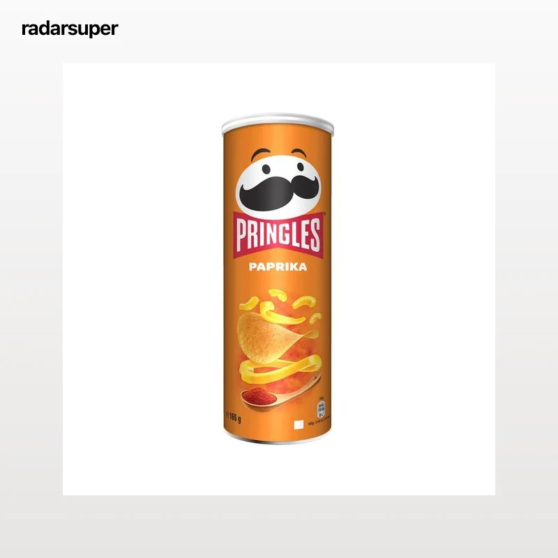PRINGLES Patatas con forma de teja bote de 165 g.