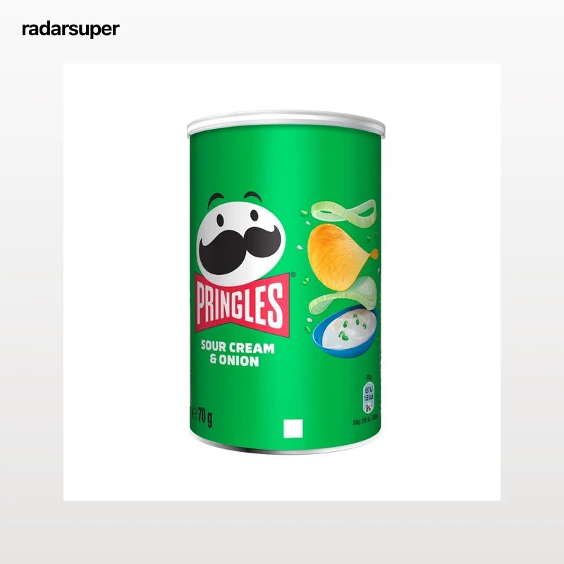 PRINGLES Patatas fritas con sabor sour cream y cebolla 70 gr