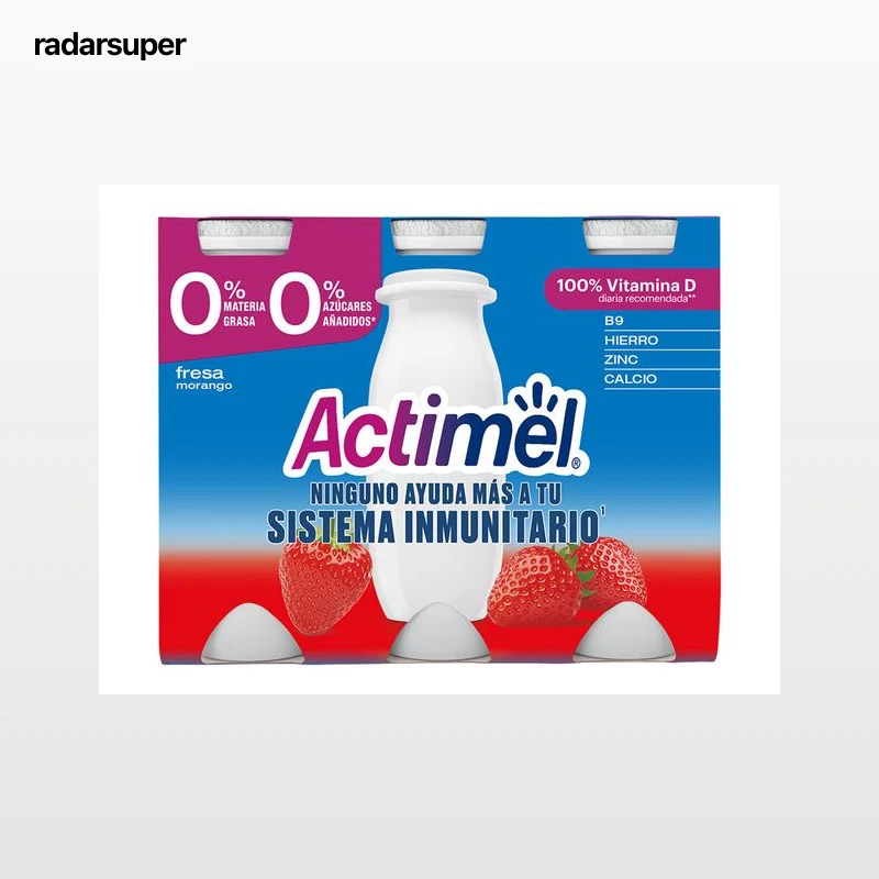 PROBIÓTICO ACTIMEL MORANGO 0% 6X100G