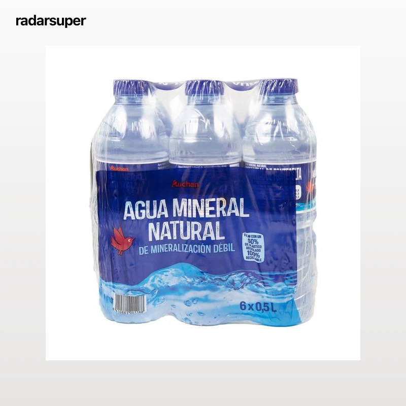 PRODUCTO ALCAMPO Agua mineral pack 6 x 50 cl.