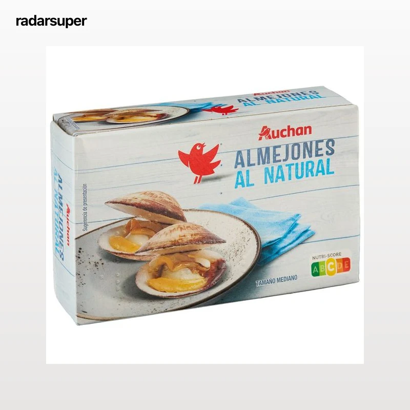 PRODUCTO ALCAMPO Almejones (tamaño medio) al natural lata 63 g.
