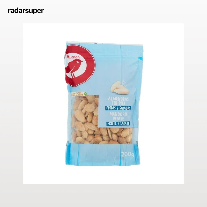 PRODUCTO ALCAMPO Almendras sin piel, fritas y saladas 200 g.