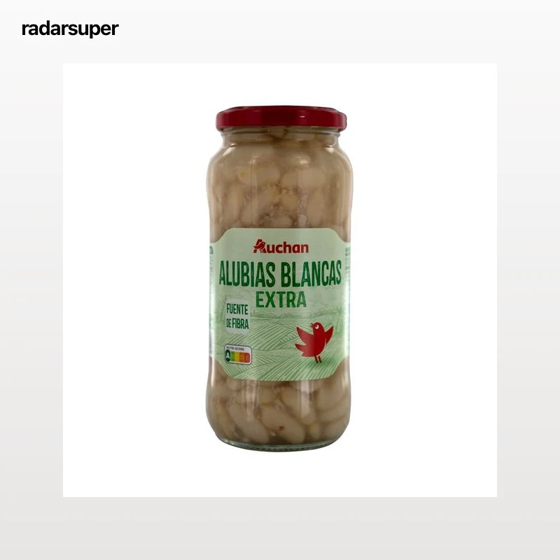 PRODUCTO ALCAMPO Alubias blancas (judias) extra, cocidas bote 400 g.