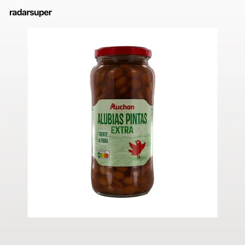 PRODUCTO ALCAMPO Alubias pintas (judias) extra cocidas bote 400 g.