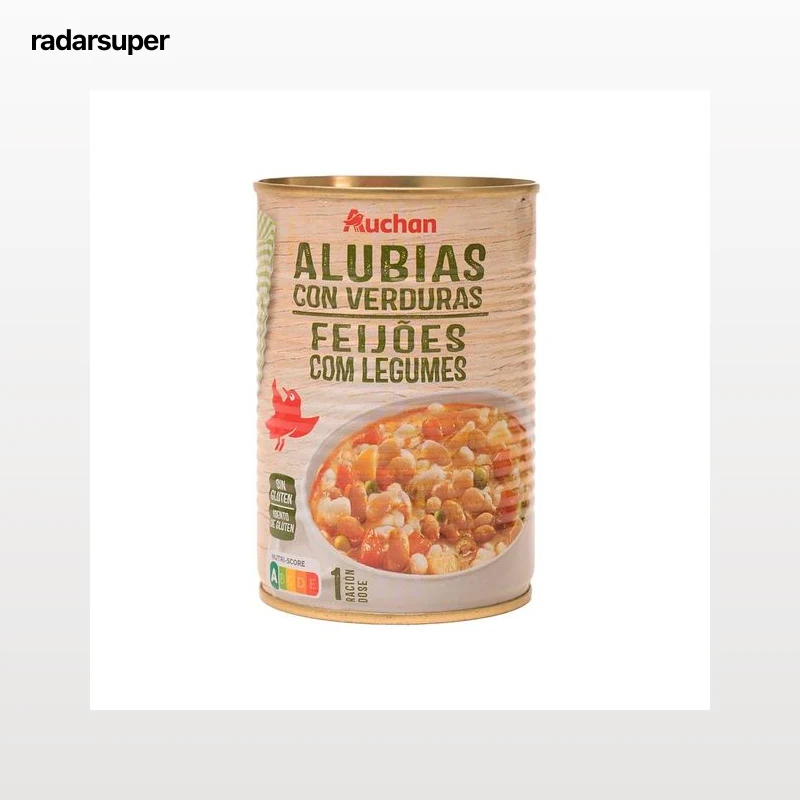 PRODUCTO ALCAMPO Alubias con verduras 430 g.
