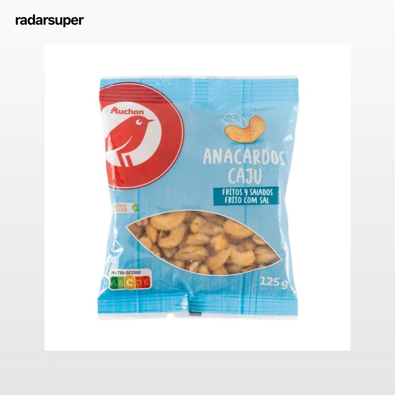 PRODUCTO ALCAMPO Anacardos fritos y salados 125 g.