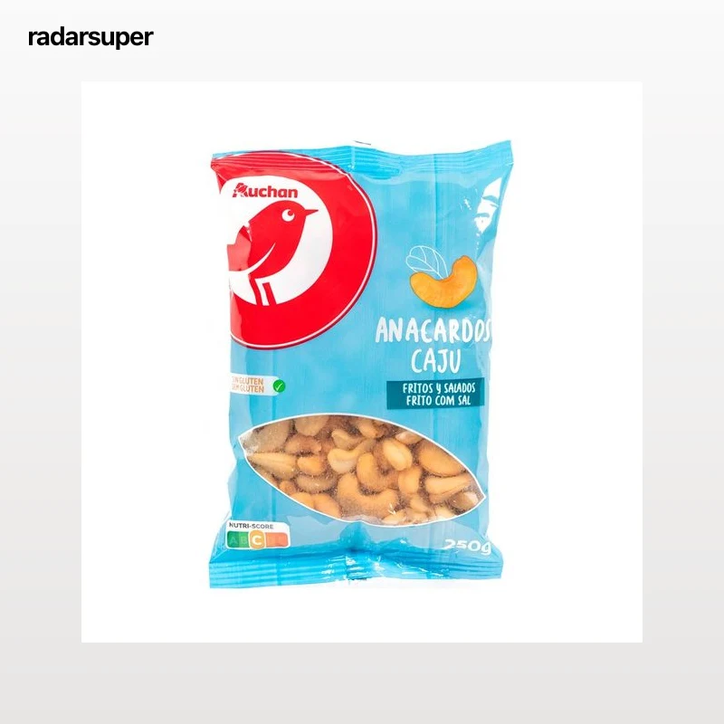 PRODUCTO ALCAMPO Anacardos fritos y salados 250 g.