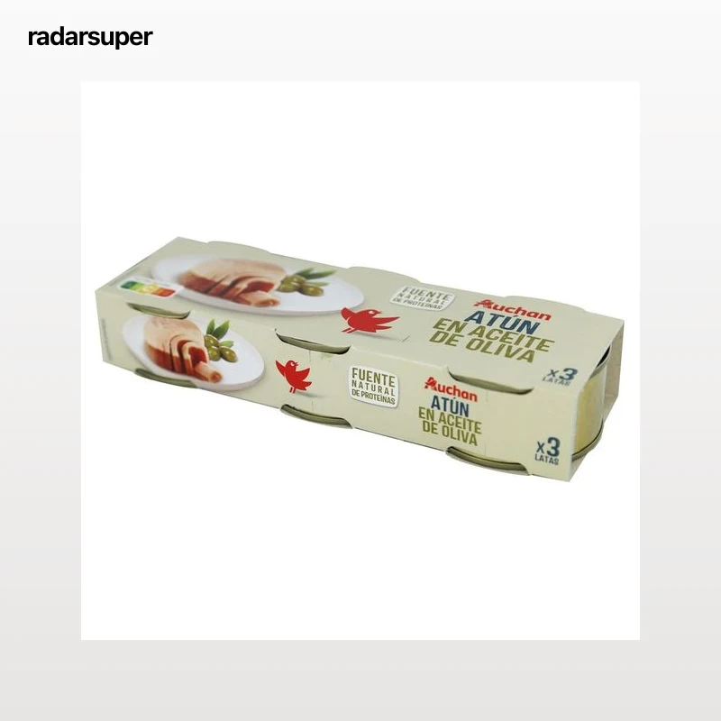 PRODUCTO ALCAMPO Atún en aceite de oliva pack 3 uds. x 52 g.