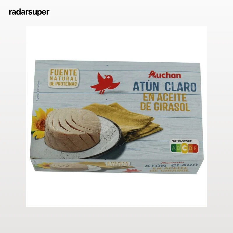 PRODUCTO ALCAMPO Atún claro en aceite de girasol lata de 143 g.