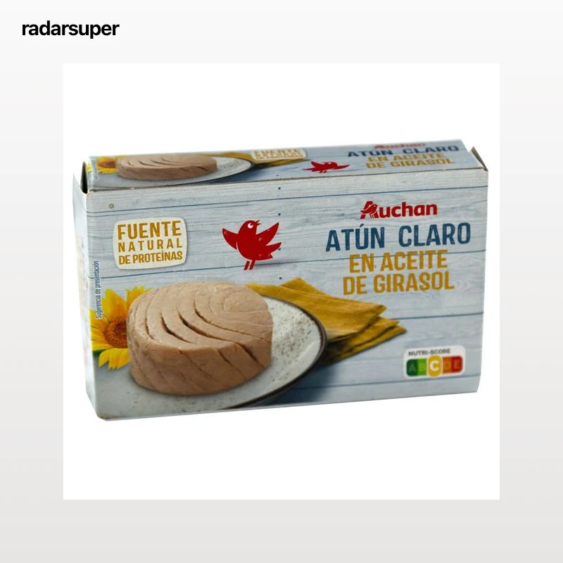 PRODUCTO ALCAMPO Atún claro en aceite de girasol lata de 72 g.