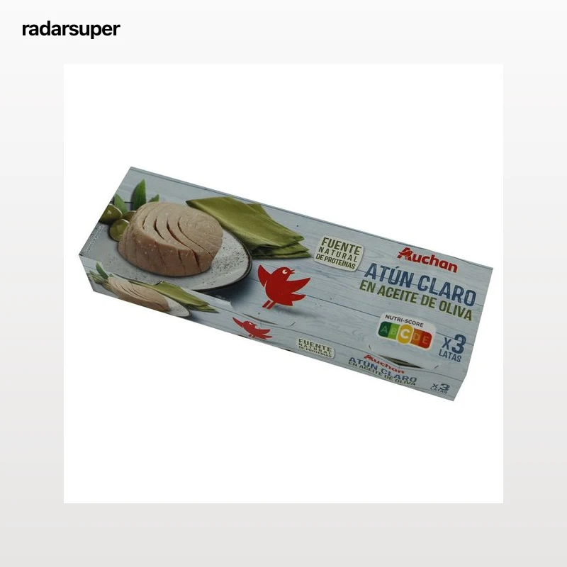 PRODUCTO ALCAMPO Atún claro en aceite de oliva pack 3 uds. x 52 g.