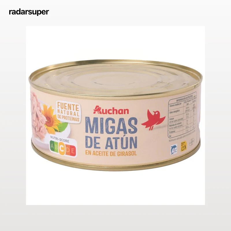 PRODUCTO ALCAMPO Atún migas, en aceite de girasol 650 g.