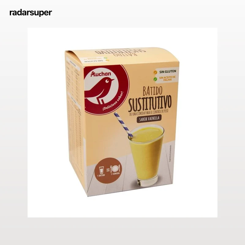 PRODUCTO ALCAMPO Batido sustitutivo de una comida para el control del peso, sabor vainilla 9 uds. x 30 g.