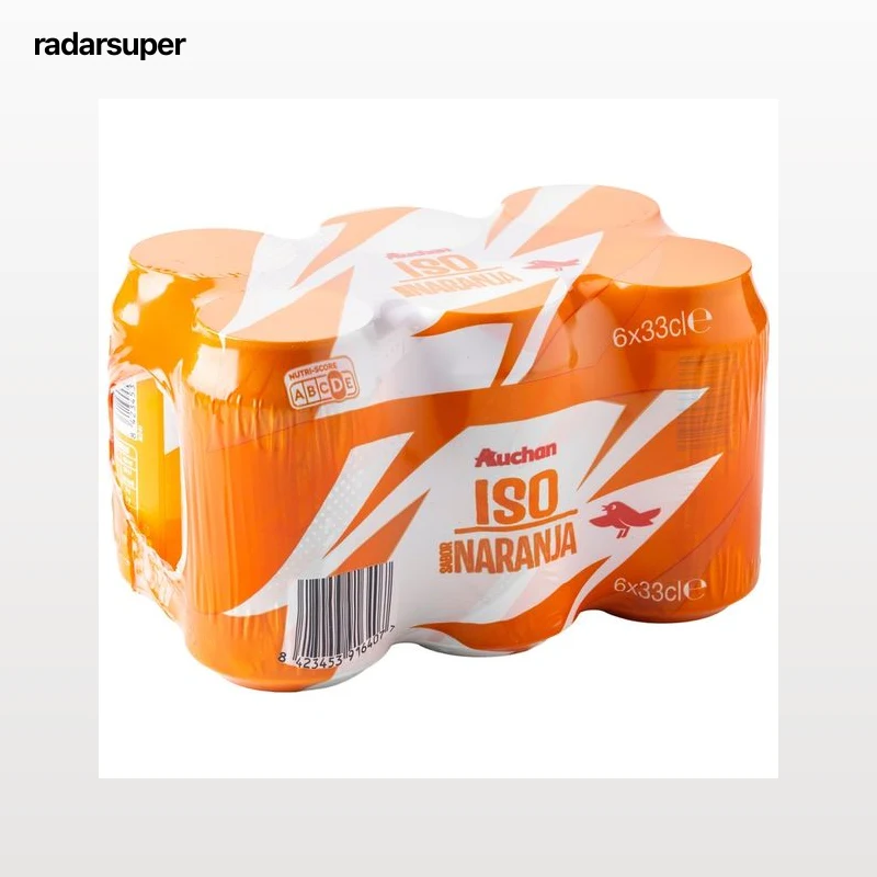 PRODUCTO ALCAMPO Bebida isotónica con sabor a naranja pack de 6 uds x 33 cl.
