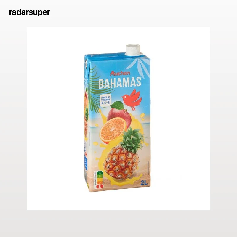 PRODUCTO ALCAMPO Bebida refrescante de zumo de manzana, piña y naranja Bahamas 2 l.