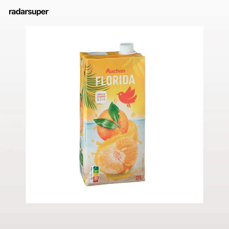 PRODUCTO ALCAMPO Bebida refrescante de zumo de naranja y mandarina Florida 2 l.