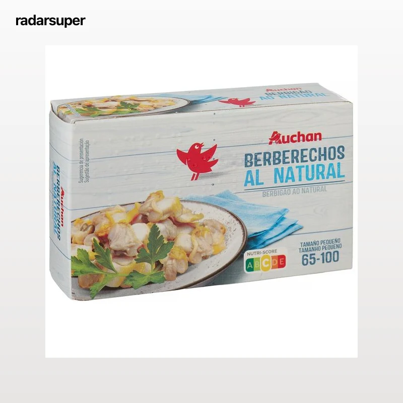 PRODUCTO ALCAMPO Berberechos pequeños al natural  60/80 lata de 63 g