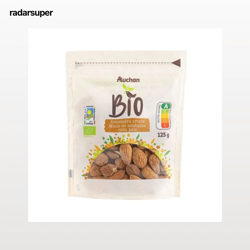 PRODUCTO ALCAMPO Bio Almendras crudas con piel ecológicas 125 g.