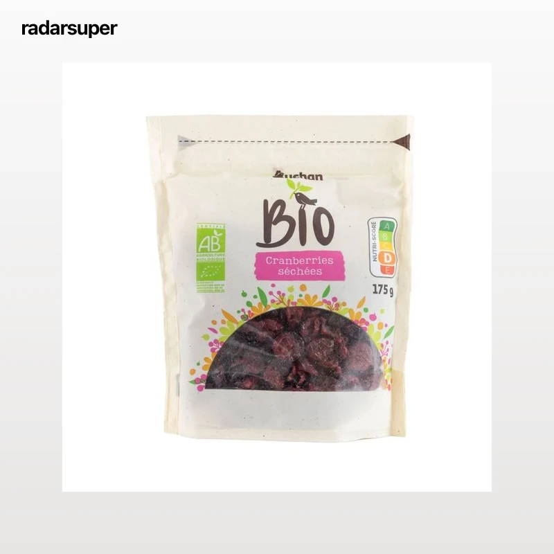 PRODUCTO ALCAMPO Bio Arándanos rojos deshidratados y azucarados ecológicos 175 g