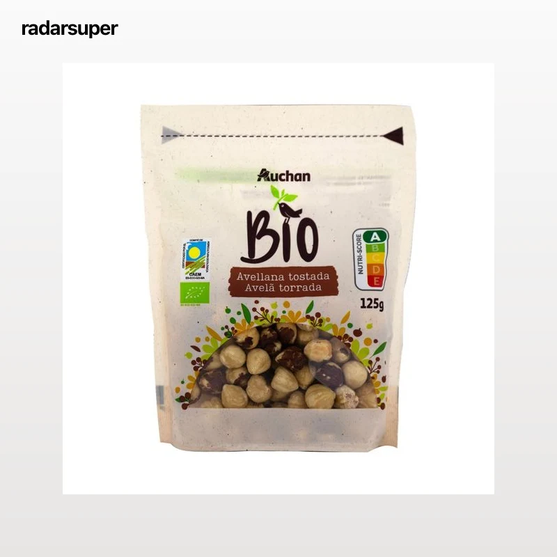 PRODUCTO ALCAMPO Bio Avellanas tostadas ecológicas 125 g.