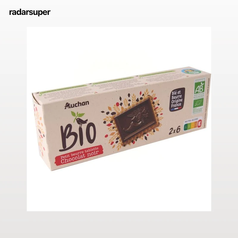PRODUCTO ALCAMPO Bio Galletas de mantequilla con chocolate negro, ecológicas 150 g.