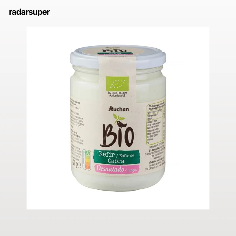 PRODUCTO ALCAMPO Bio Kéfir de leche desnatada ecológica de cabra 420 g.
