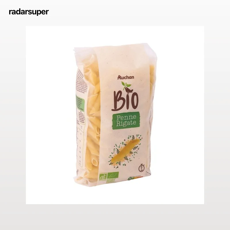 PRODUCTO ALCAMPO Bio Macarrones (Penne) de calidad superior procedentes de agricultura ecológica 500 g.