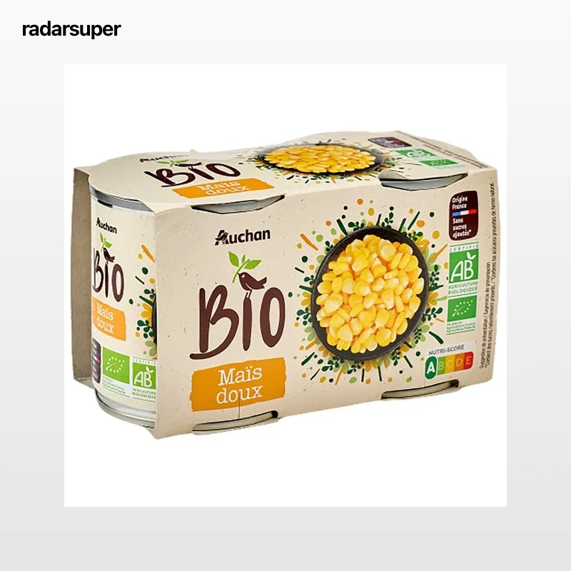 PRODUCTO ALCAMPO Bio Maíz dulce en grano procedente de cultivo ecológico 2 x 140 g.
