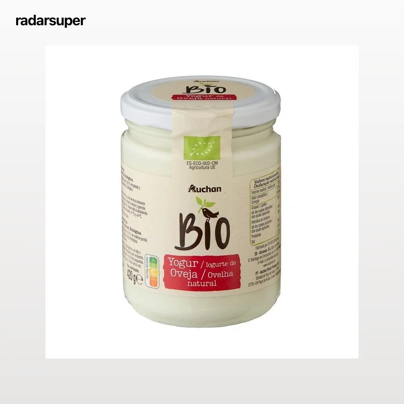 PRODUCTO ALCAMPO Bio Yogur natural de leche ecológica de oveja 420 g.