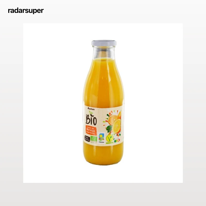 PRODUCTO ALCAMPO Bio Zumo de naranja exprimido procedente de agricultura ecológica bote 1 l.
