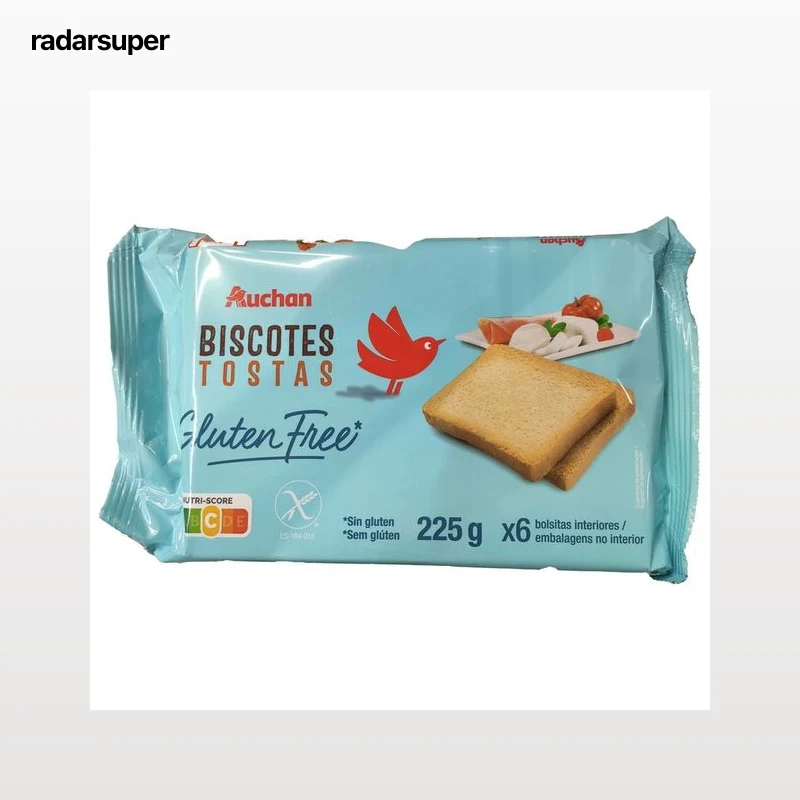 PRODUCTO ALCAMPO Biscotes sin gluten 225 g.