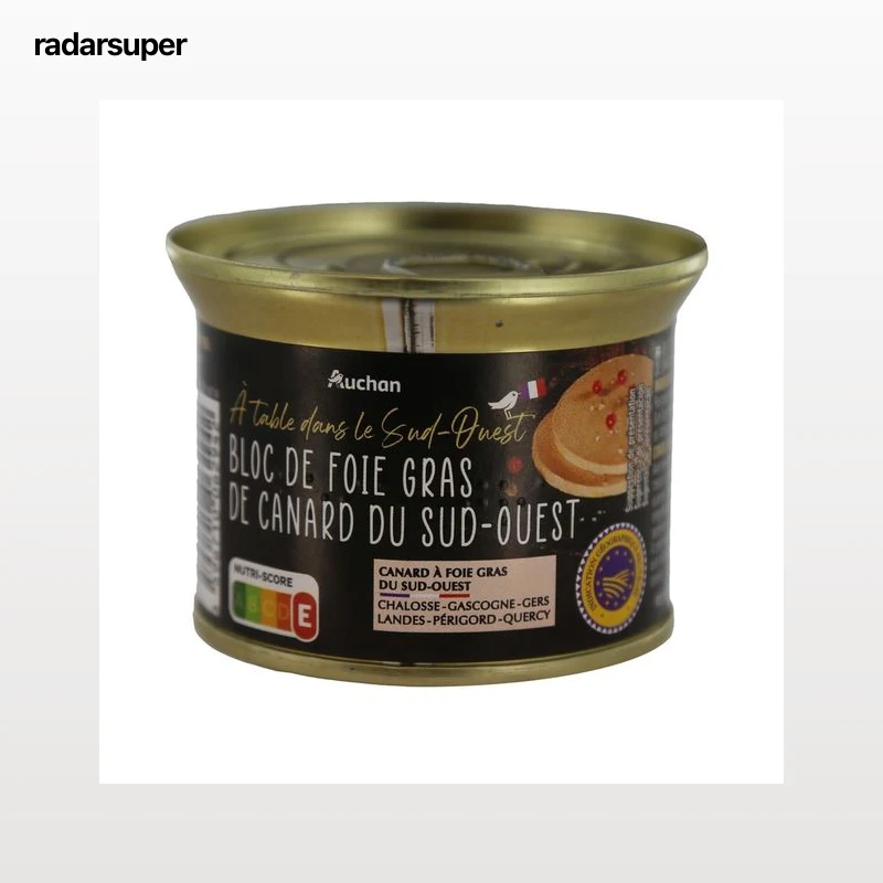 PRODUCTO ALCAMPO Bloc de foie gras de pato 150 g.