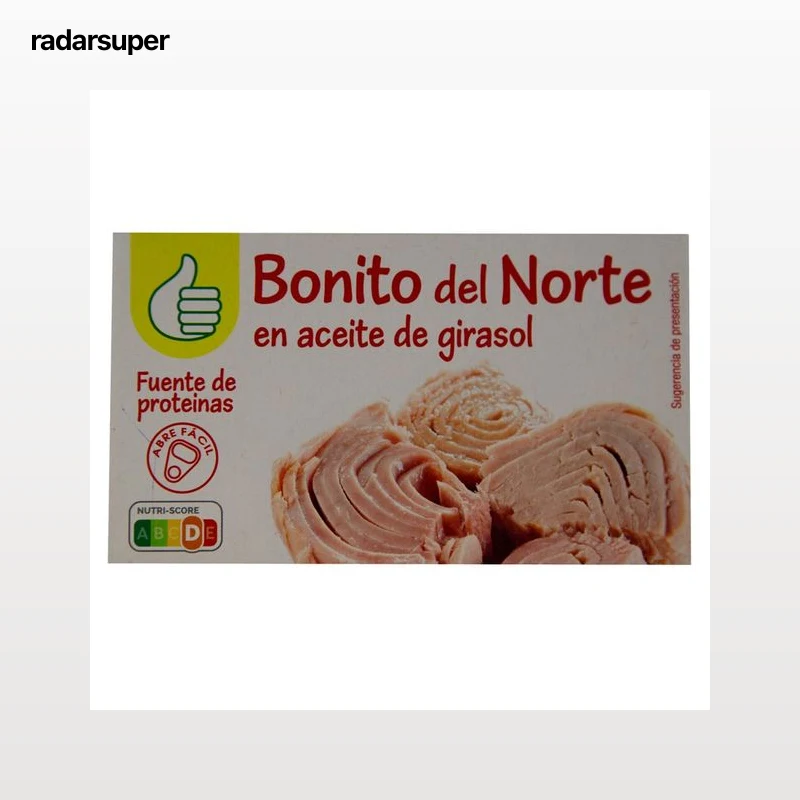 PRODUCTO ALCAMPO Bonito norte en aceite de girasol 72 g.