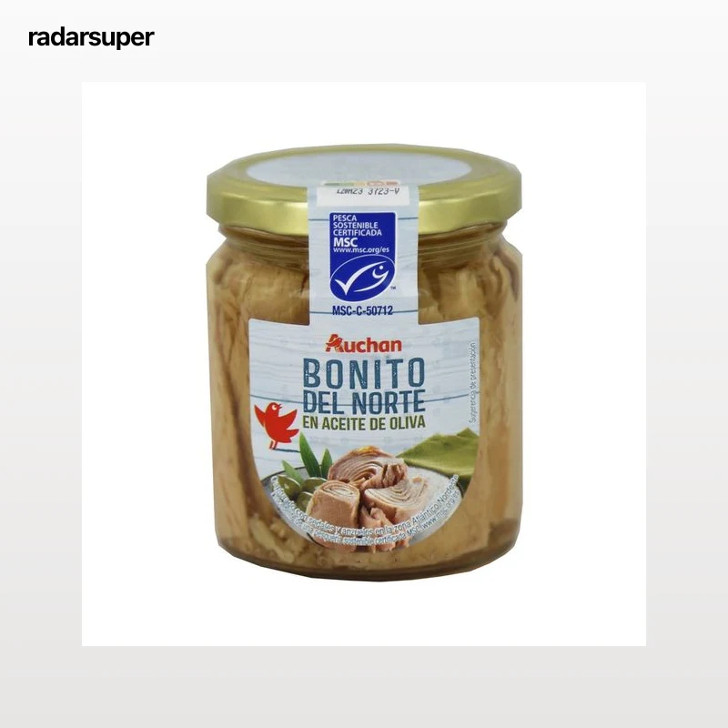 PRODUCTO ALCAMPO Bonito del Norte en aceite de oliva MSC (Pesca sostenible certificada) 140 g.