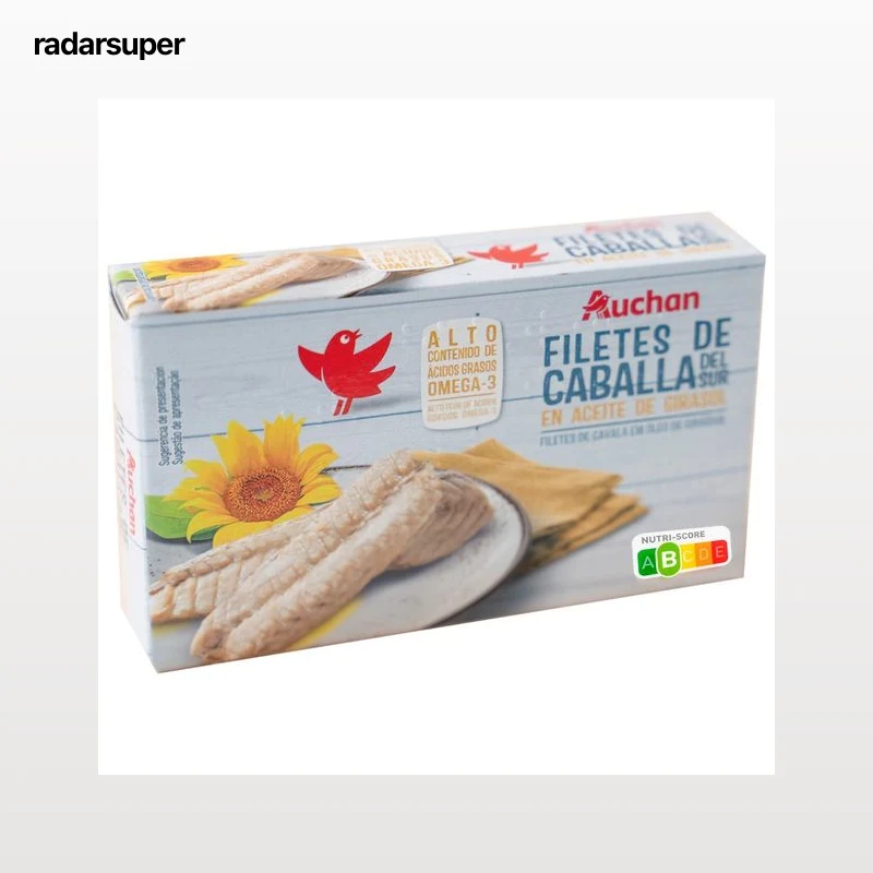 PRODUCTO ALCAMPO Caballa del Sur en aceite de girasol en filetes lata de 65 g.
