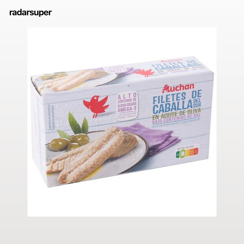 PRODUCTO ALCAMPO Caballa del sur en aceite de oliva, baja en sal 85 g.